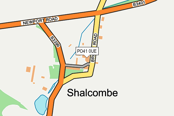 PO41 0UE map - OS OpenMap – Local (Ordnance Survey)