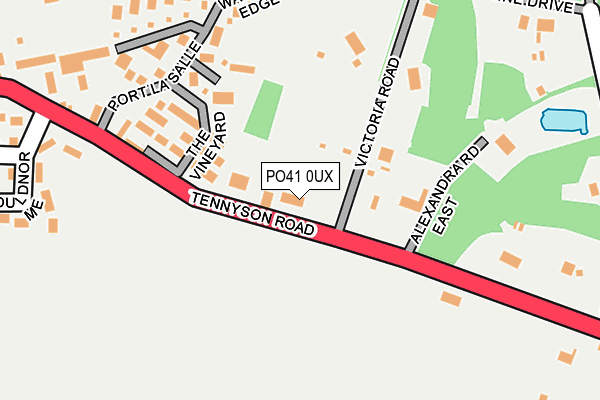 PO41 0UX map - OS OpenMap – Local (Ordnance Survey) PO41 0UX map - OS OpenMap – Local (Ordnance Survey)