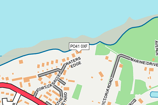 PO41 0XF map - OS OpenMap – Local (Ordnance Survey) PO41 0XF map - OS OpenMap – Local (Ordnance Survey)
