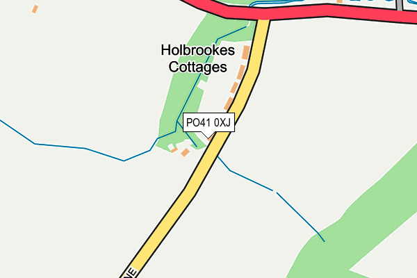 PO41 0XJ map - OS OpenMap – Local (Ordnance Survey) PO41 0XJ map - OS OpenMap – Local (Ordnance Survey)
