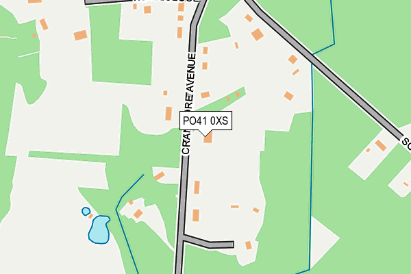 PO41 0XS map - OS OpenMap – Local (Ordnance Survey) PO41 0XS map - OS OpenMap – Local (Ordnance Survey)