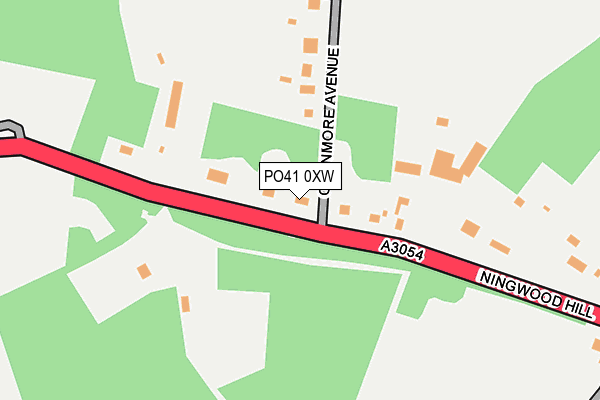 PO41 0XW map - OS OpenMap – Local (Ordnance Survey) PO41 0XW map - OS OpenMap – Local (Ordnance Survey)