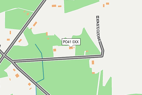 PO41 0XX map - OS OpenMap – Local (Ordnance Survey) PO41 0XX map - OS OpenMap – Local (Ordnance Survey)