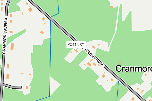PO41 0XY map - OS OpenMap – Local (Ordnance Survey) PO41 0XY map - OS OpenMap – Local (Ordnance Survey)