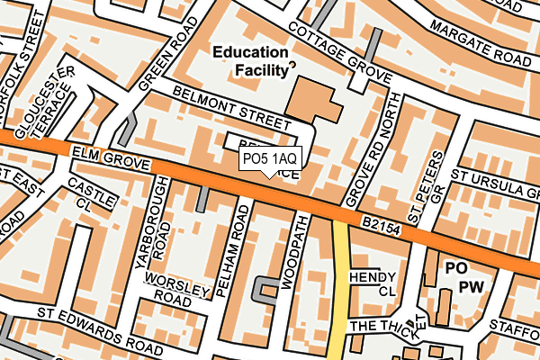 PO5 1AQ map - OS OpenMap – Local (Ordnance Survey) PO5 1AQ map - OS OpenMap – Local (Ordnance Survey)
