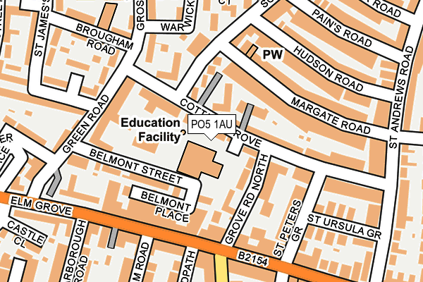 PO5 1AU map - OS OpenMap – Local (Ordnance Survey) PO5 1AU map - OS OpenMap – Local (Ordnance Survey)