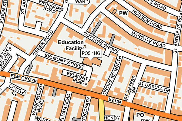 PO5 1HG map - OS OpenMap – Local (Ordnance Survey) PO5 1HG map - OS OpenMap – Local (Ordnance Survey)