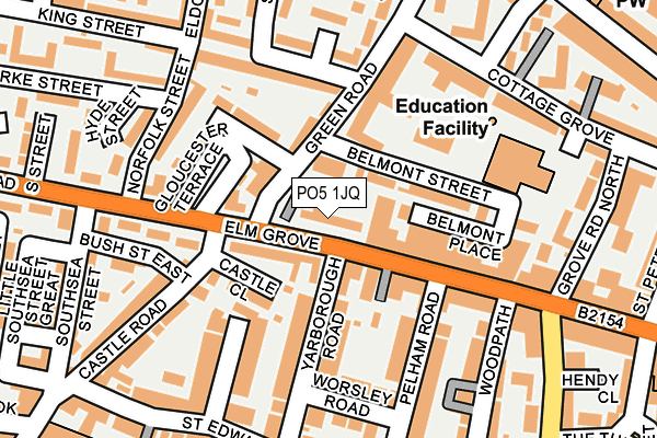PO5 1JQ map - OS OpenMap – Local (Ordnance Survey) PO5 1JQ map - OS OpenMap – Local (Ordnance Survey)