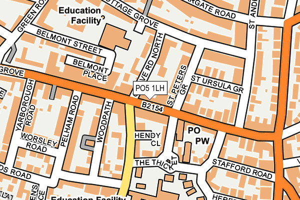 PO5 1LH map - OS OpenMap – Local (Ordnance Survey) PO5 1LH map - OS OpenMap – Local (Ordnance Survey)