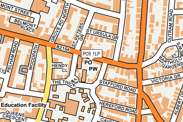 PO5 1LP map - OS OpenMap – Local (Ordnance Survey) PO5 1LP map - OS OpenMap – Local (Ordnance Survey)