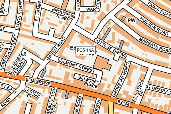 PO5 1NA map - OS OpenMap – Local (Ordnance Survey) PO5 1NA map - OS OpenMap – Local (Ordnance Survey)