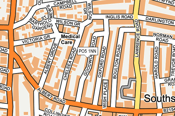 PO5 1NN map - OS OpenMap – Local (Ordnance Survey) PO5 1NN map - OS OpenMap – Local (Ordnance Survey)