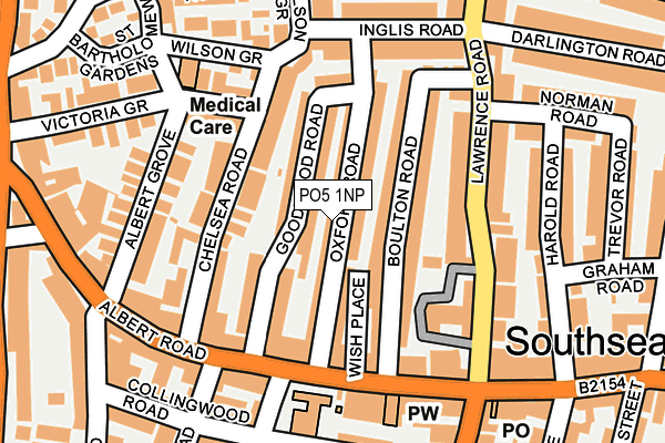 PO5 1NP map - OS OpenMap – Local (Ordnance Survey) PO5 1NP map - OS OpenMap – Local (Ordnance Survey)