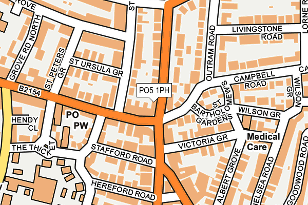 PO5 1PH map - OS OpenMap – Local (Ordnance Survey) PO5 1PH map - OS OpenMap – Local (Ordnance Survey)