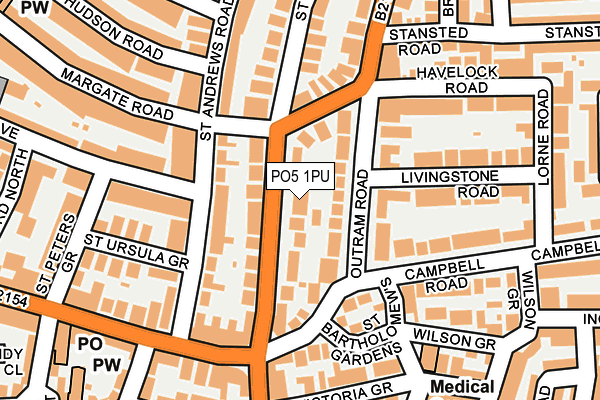 PO5 1PU map - OS OpenMap – Local (Ordnance Survey) PO5 1PU map - OS OpenMap – Local (Ordnance Survey)