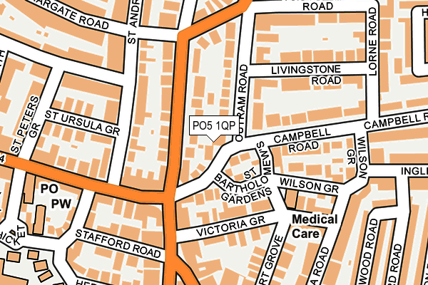 PO5 1QP map - OS OpenMap – Local (Ordnance Survey) PO5 1QP map - OS OpenMap – Local (Ordnance Survey)
