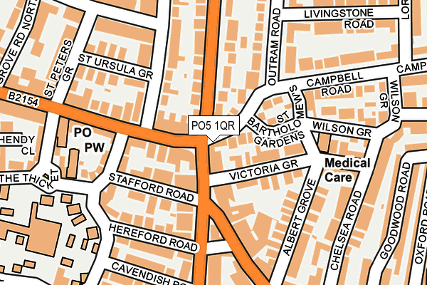PO5 1QR map - OS OpenMap – Local (Ordnance Survey) PO5 1QR map - OS OpenMap – Local (Ordnance Survey)