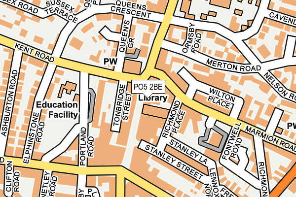 PO5 2BE map - OS OpenMap – Local (Ordnance Survey) PO5 2BE map - OS OpenMap – Local (Ordnance Survey)