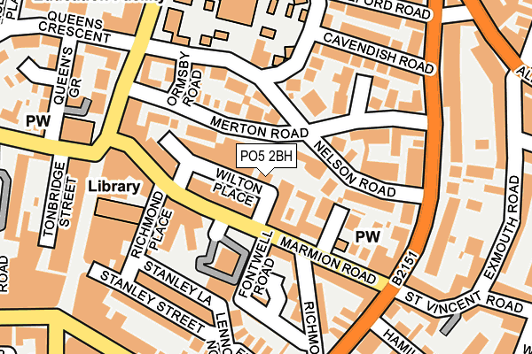 PO5 2BH map - OS OpenMap – Local (Ordnance Survey) PO5 2BH map - OS OpenMap – Local (Ordnance Survey)