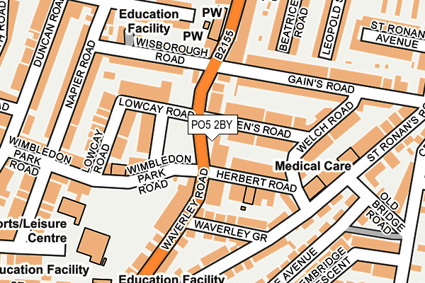 PO5 2BY map - OS OpenMap – Local (Ordnance Survey) PO5 2BY map - OS OpenMap – Local (Ordnance Survey)