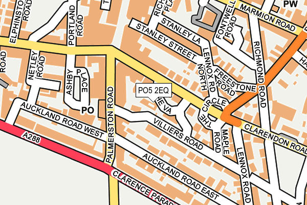 PO5 2EQ map - OS OpenMap – Local (Ordnance Survey) PO5 2EQ map - OS OpenMap – Local (Ordnance Survey)