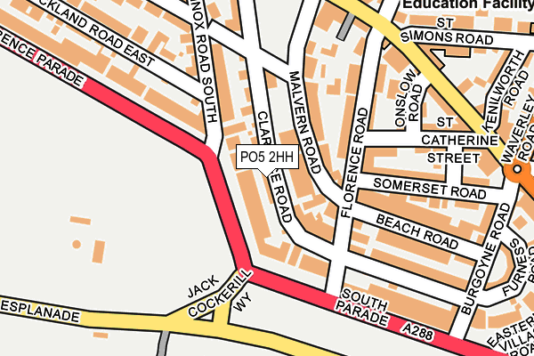 PO5 2HH map - OS OpenMap – Local (Ordnance Survey) PO5 2HH map - OS OpenMap – Local (Ordnance Survey)