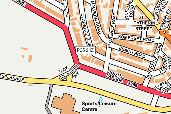 PO5 2HZ map - OS OpenMap – Local (Ordnance Survey) PO5 2HZ map - OS OpenMap – Local (Ordnance Survey)