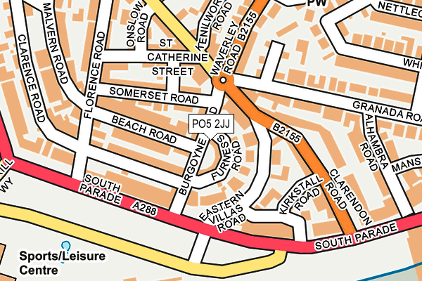 PO5 2JJ map - OS OpenMap – Local (Ordnance Survey) PO5 2JJ map - OS OpenMap – Local (Ordnance Survey)