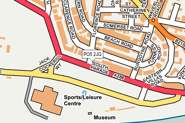 PO5 2JQ map - OS OpenMap – Local (Ordnance Survey) PO5 2JQ map - OS OpenMap – Local (Ordnance Survey)