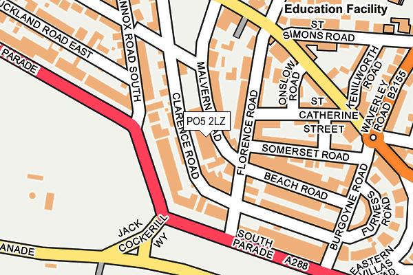 PO5 2LZ map - OS OpenMap – Local (Ordnance Survey) PO5 2LZ map - OS OpenMap – Local (Ordnance Survey)