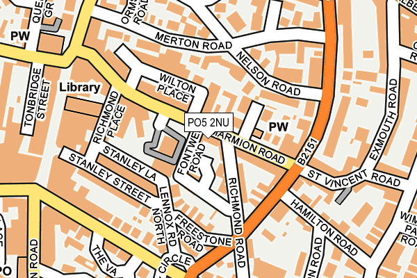 PO5 2NU map - OS OpenMap – Local (Ordnance Survey) PO5 2NU map - OS OpenMap – Local (Ordnance Survey)