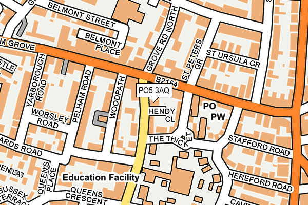 PO5 3AQ map - OS OpenMap – Local (Ordnance Survey) PO5 3AQ map - OS OpenMap – Local (Ordnance Survey)