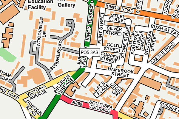 PO5 3AS map - OS OpenMap – Local (Ordnance Survey) PO5 3AS map - OS OpenMap – Local (Ordnance Survey)