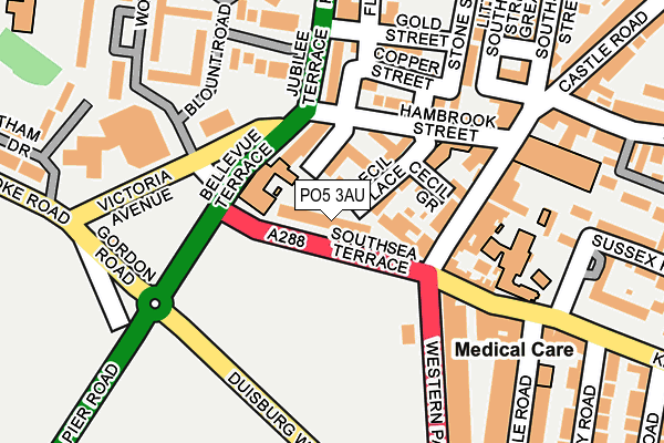 PO5 3AU map - OS OpenMap – Local (Ordnance Survey) PO5 3AU map - OS OpenMap – Local (Ordnance Survey)