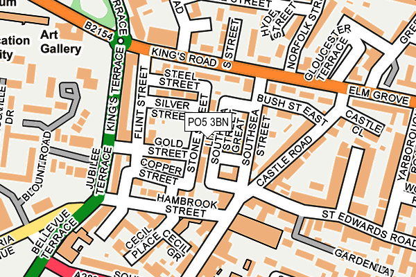 PO5 3BN map - OS OpenMap – Local (Ordnance Survey) PO5 3BN map - OS OpenMap – Local (Ordnance Survey)