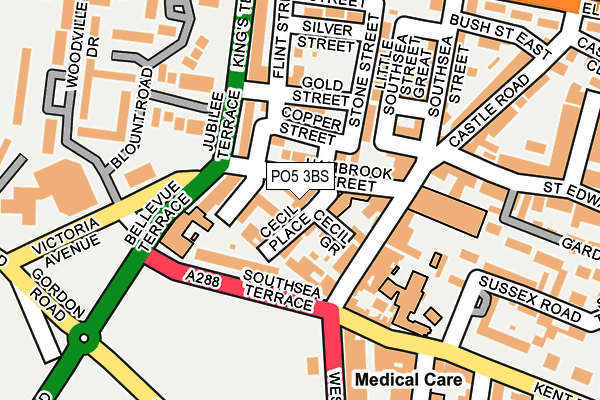 PO5 3BS map - OS OpenMap – Local (Ordnance Survey) PO5 3BS map - OS OpenMap – Local (Ordnance Survey)