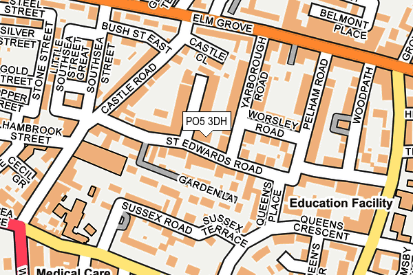 PO5 3DH map - OS OpenMap – Local (Ordnance Survey) PO5 3DH map - OS OpenMap – Local (Ordnance Survey)