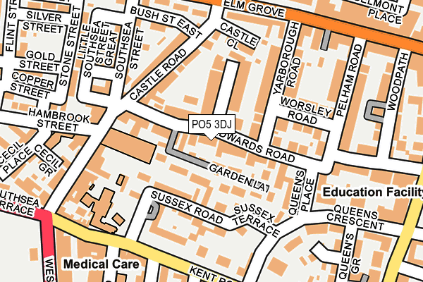 PO5 3DJ map - OS OpenMap – Local (Ordnance Survey) PO5 3DJ map - OS OpenMap – Local (Ordnance Survey)