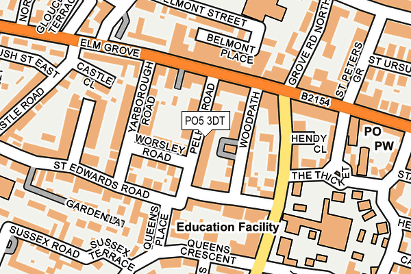 PO5 3DT map - OS OpenMap – Local (Ordnance Survey) PO5 3DT map - OS OpenMap – Local (Ordnance Survey)
