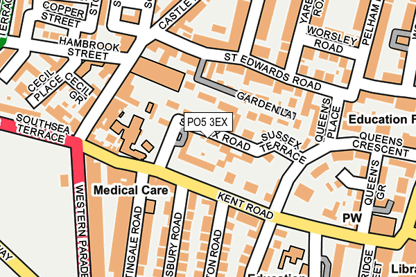 PO5 3EX map - OS OpenMap – Local (Ordnance Survey) PO5 3EX map - OS OpenMap – Local (Ordnance Survey)