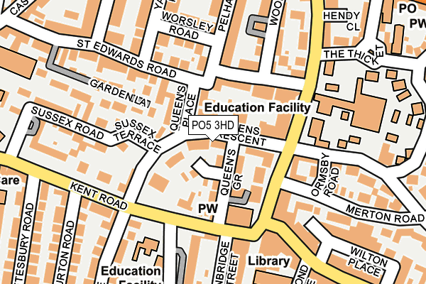 PO5 3HD map - OS OpenMap – Local (Ordnance Survey) PO5 3HD map - OS OpenMap – Local (Ordnance Survey)