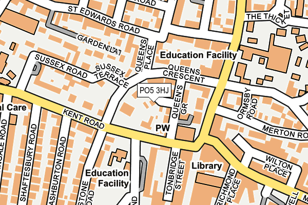 PO5 3HJ map - OS OpenMap – Local (Ordnance Survey) PO5 3HJ map - OS OpenMap – Local (Ordnance Survey)