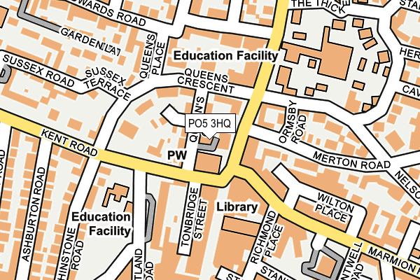 PO5 3HQ map - OS OpenMap – Local (Ordnance Survey) PO5 3HQ map - OS OpenMap – Local (Ordnance Survey)
