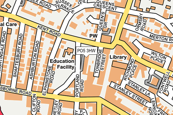 PO5 3HW map - OS OpenMap – Local (Ordnance Survey) PO5 3HW map - OS OpenMap – Local (Ordnance Survey)