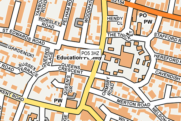 PO5 3HZ map - OS OpenMap – Local (Ordnance Survey) PO5 3HZ map - OS OpenMap – Local (Ordnance Survey)