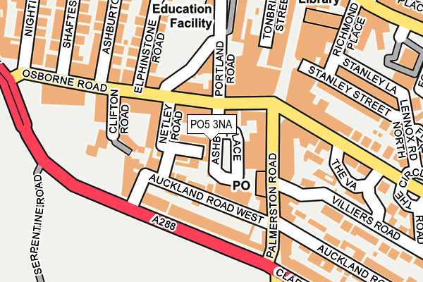 PO5 3NA map - OS OpenMap – Local (Ordnance Survey) PO5 3NA map - OS OpenMap – Local (Ordnance Survey)