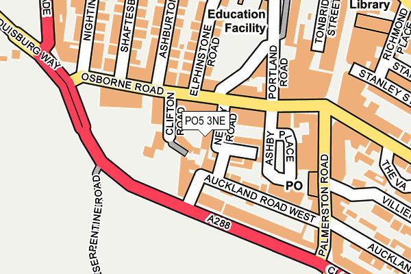 PO5 3NE map - OS OpenMap – Local (Ordnance Survey) PO5 3NE map - OS OpenMap – Local (Ordnance Survey)