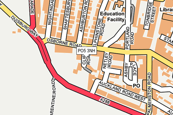 PO5 3NH map - OS OpenMap – Local (Ordnance Survey) PO5 3NH map - OS OpenMap – Local (Ordnance Survey)