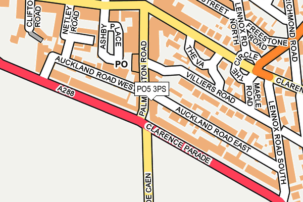 PO5 3PS map - OS OpenMap – Local (Ordnance Survey) PO5 3PS map - OS OpenMap – Local (Ordnance Survey)