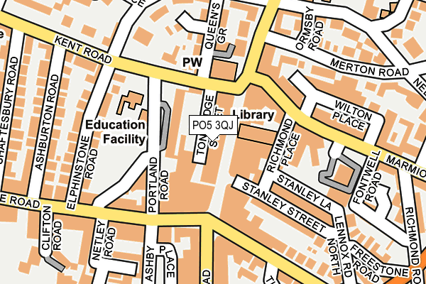 PO5 3QJ map - OS OpenMap – Local (Ordnance Survey) PO5 3QJ map - OS OpenMap – Local (Ordnance Survey)